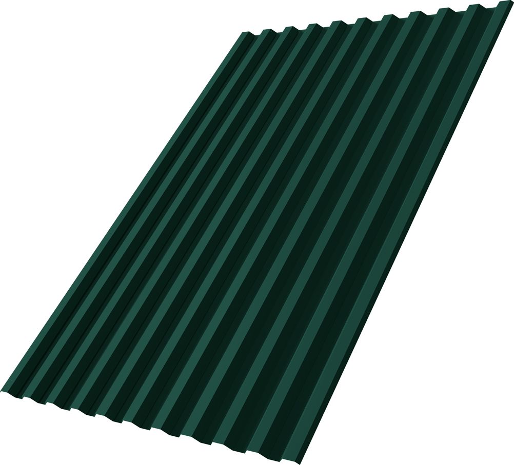 Профнастил С21R Grand Line 0,45 Drap ТХ с пленкой RAL 6005 зеленый мох