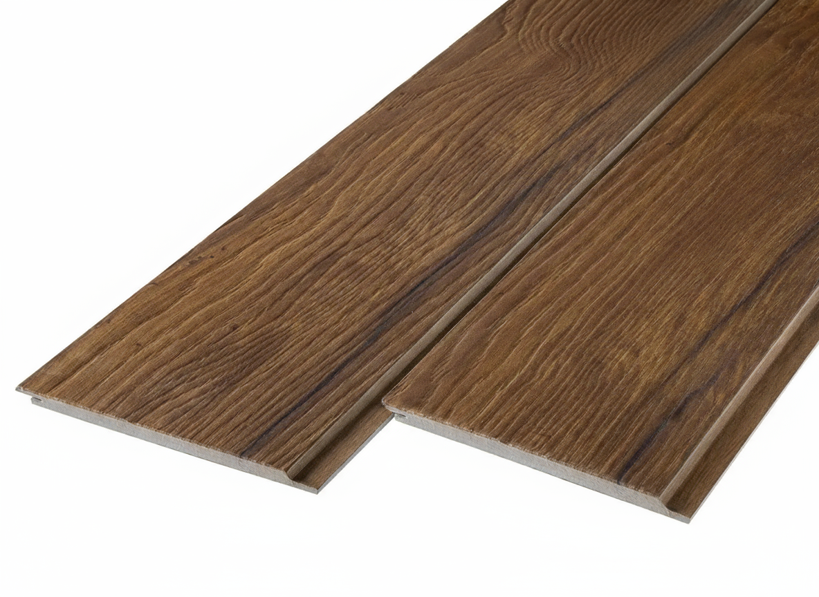 Фиброцементный сайдинг 190х10мм FCSPRO Wood Decor Click термоель (3м)