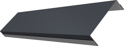 Ламель обратная 100 забора жалюзи Техас Grand Line 0,45 ПЭ матовый RAL 7024 мокрый асфальт