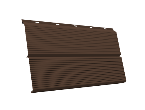 ЭкоБрус Гофр Grand Line 0,45 Drap ТХ с пленкой RAL 8017 шоколад
