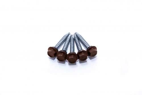 Саморезы 4,8х35 RAL 8017 (GL PRO)