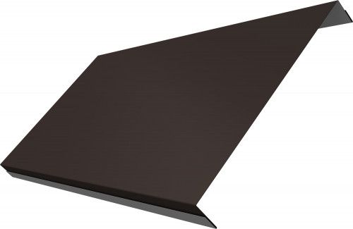 Ламель обратная 200 забора жалюзи Техас Grand Line 0,5 Drap RR 32 темно-коричневый