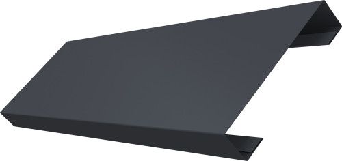 Ламель лицевая 100 забора жалюзи Техас Grand Line 0,5 Velur RAL 7024 мокрый асфальт