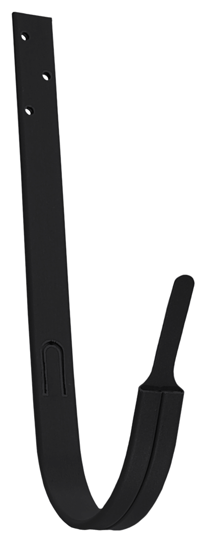 Крюк длинный Grand Line ПУ матовый 125мм RAL 9005 черный