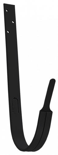 Крюк длинный Grand Line ПУ матовый 125мм RAL 9005 черный