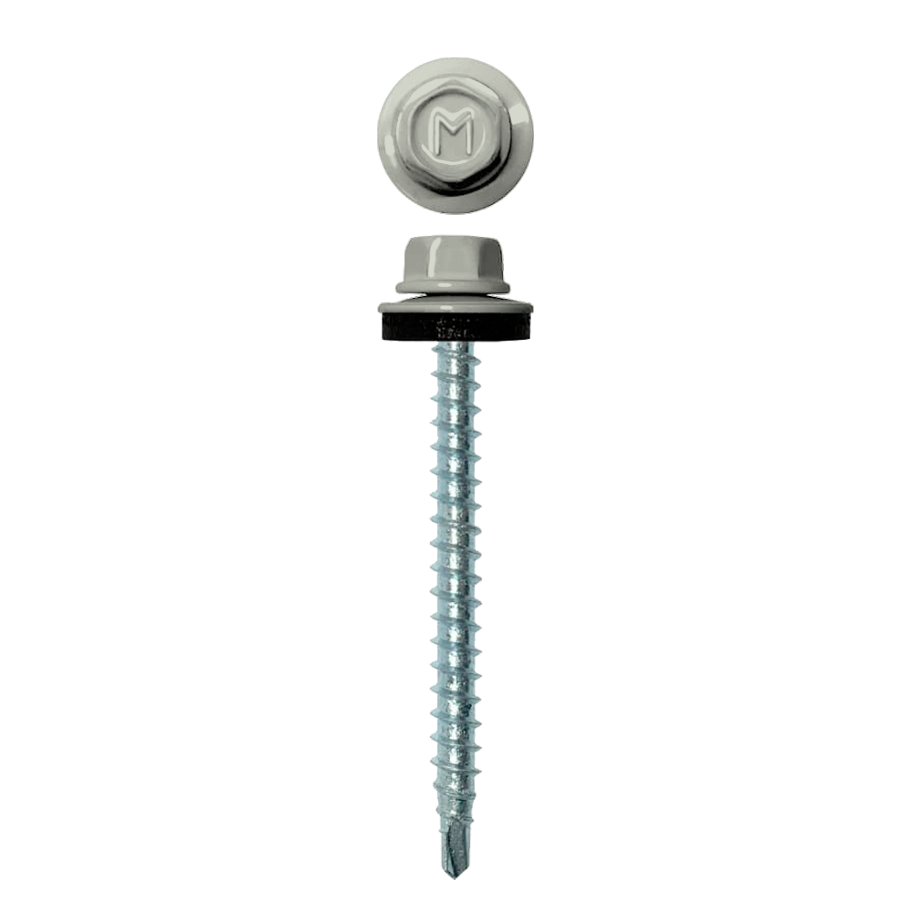 Саморез кровельный Daxmer 4,8х50 RAL 9002 (150) сверло №1