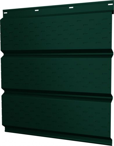 Софит металлический Классик в02 Grand Line полная перфорация 0,45 Drap ТХ RAL 6005 зеленый мох