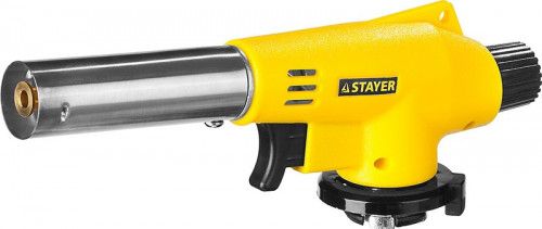 Горелка газовая с пъезоподжигом Stayer MaxTerm MG100 на баллон с цанговым соединением 1300°С