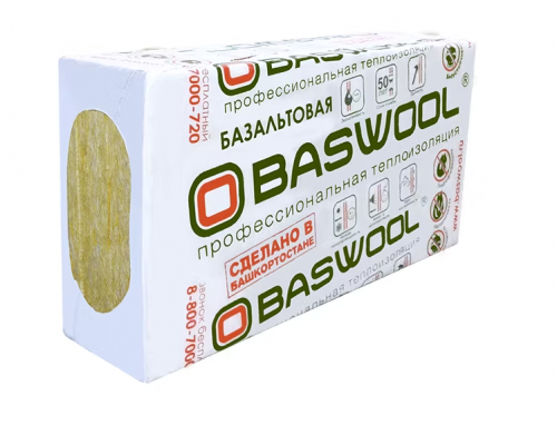 Плиты теплоизоляционные Baswool Фасад 100 1200х600х100 (0,216м3)