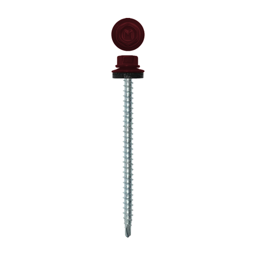 Саморез кровельный Daxmer 4,8х70 (100шт) сверло №1 RAL 3005
