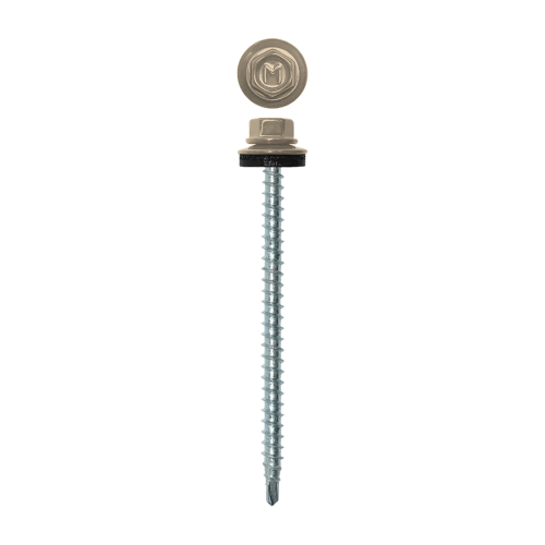 Саморез кровельный Daxmer 4,8х70 RAL 1015 (100) сверло №1