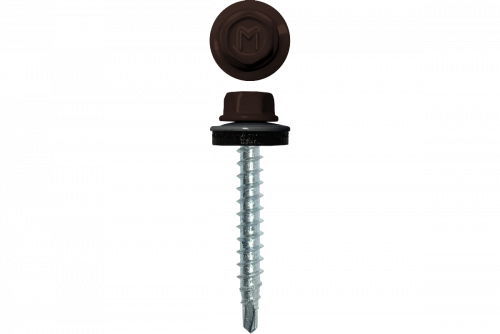 Саморез кровельный Daxmer 4,8х35 RAL 8017 (3000) сверло №1