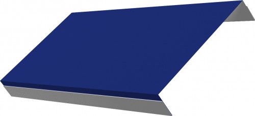 Ламель обратная 150 забора жалюзи Техас Grand Line 0,45 ПЭ RAL 5002 ультрамариново-синий