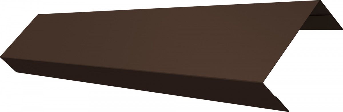 Ламель лицевая 50 забора жалюзи Техас Grand Line 0,5 Velur RAL 8017 шоколад