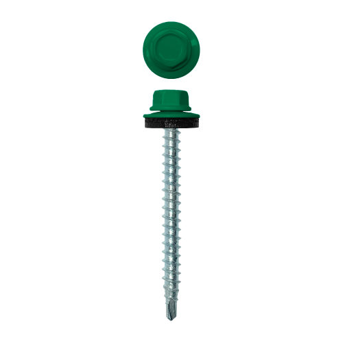 Саморез кровельный 4,8х50 (150шт) сверло №1 RAL 6029