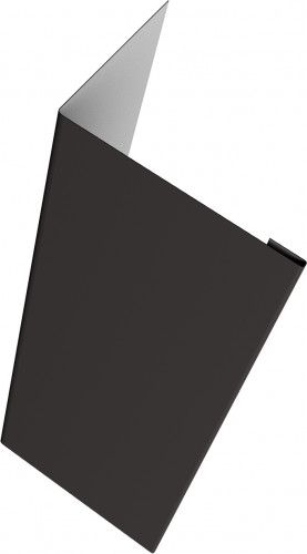 Нащельник 25х35 для забора жалюзи Милан, Токио, Палермо (для калиток и ворот) Grand Line 0,5 Rooftop Бархат RR 32 темно-коричневый (1,68м)