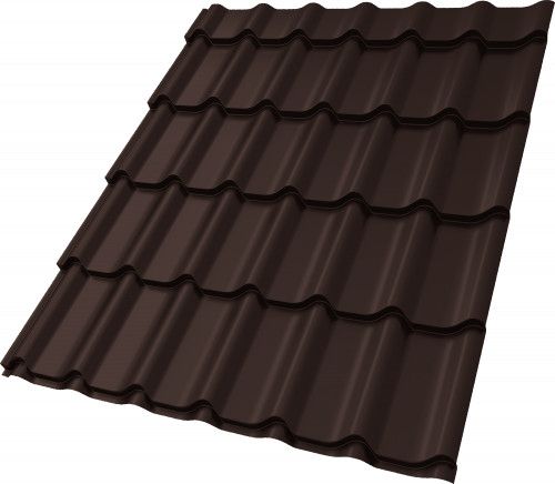 Профиль волновой "Классик" ("Classic") 0,45 Drap TwinColor RAL 8017 шоколад