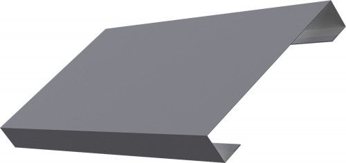Ламель лицевая 125 забора жалюзи Техас Grand Line 0,45 Drap RAL 7004 сигнальный серый
