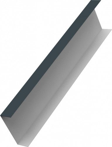Декоративная накладка на столб универсальная 60х60 для забора жалюзи Grand Line 0,5 Drap ТХ RAL 7016 антрацитово-серый (1,8м)