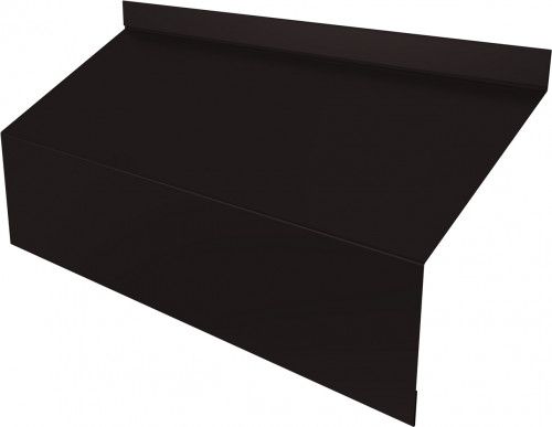 Ламель забора жалюзи Милан/Милан новый стартовая/финишная для калиток и ворот Grand Line 0,45 Drap ТР RAL 9005 черный