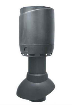 Выход канализации вентиляционный Vilpe Flow 110/300/H антрацит
