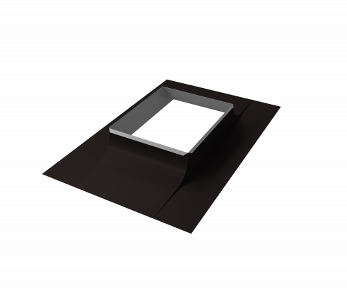 Оклад трубы Длина вдоль ската 805 х Ширина вдоль карниза 405 0,5 Satin RAL 9005 черный