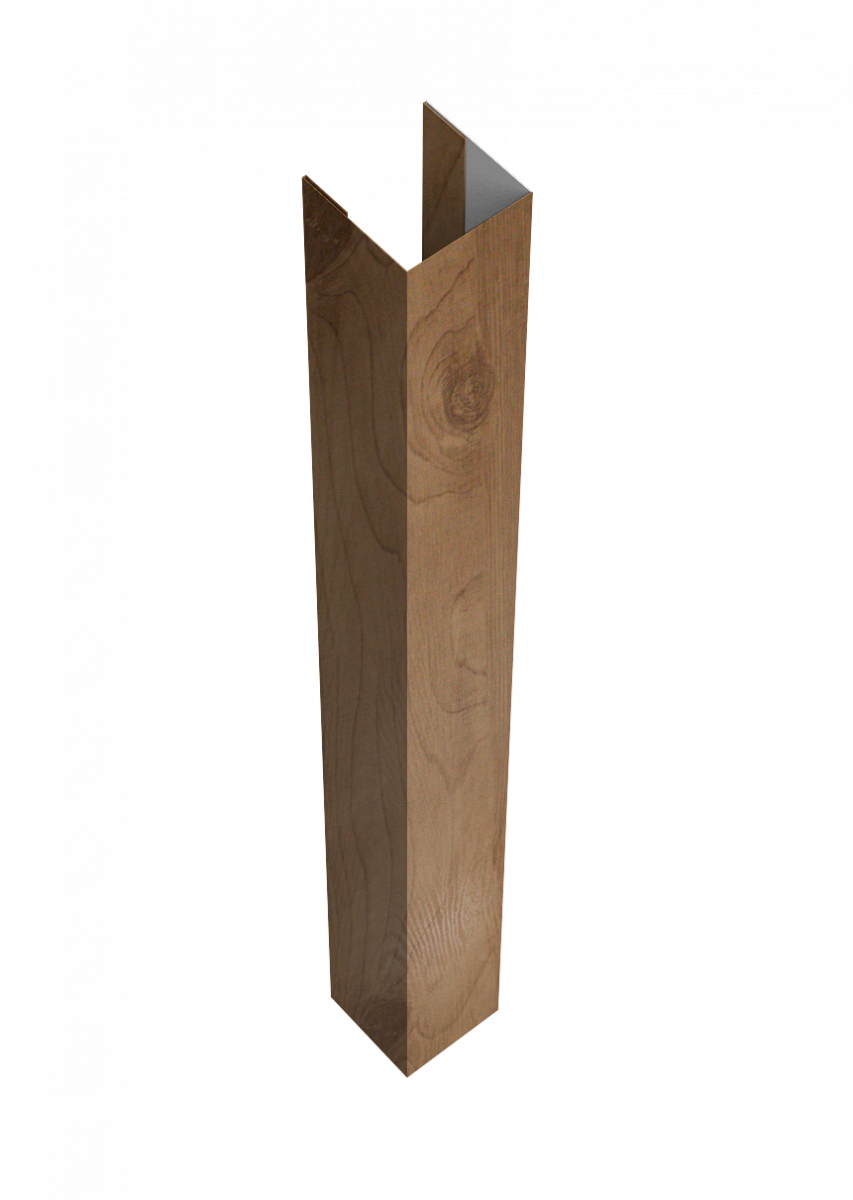 Стойка для забора жалюзи Техас Grand Line для монтажа с крепежным вкладышем 0,45 Принт Премиум Сосна Фреш (1,8м)