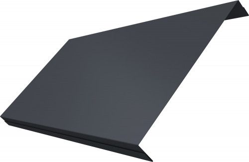 Ламель обратная 200 забора жалюзи Техас Grand Line 0,5 Velur RAL 7024 мокрый асфальт