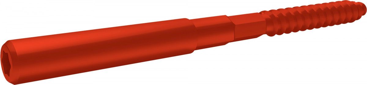 Шуруп-шпилька 8х160 Grand Line RAL 3020 транспортный красный