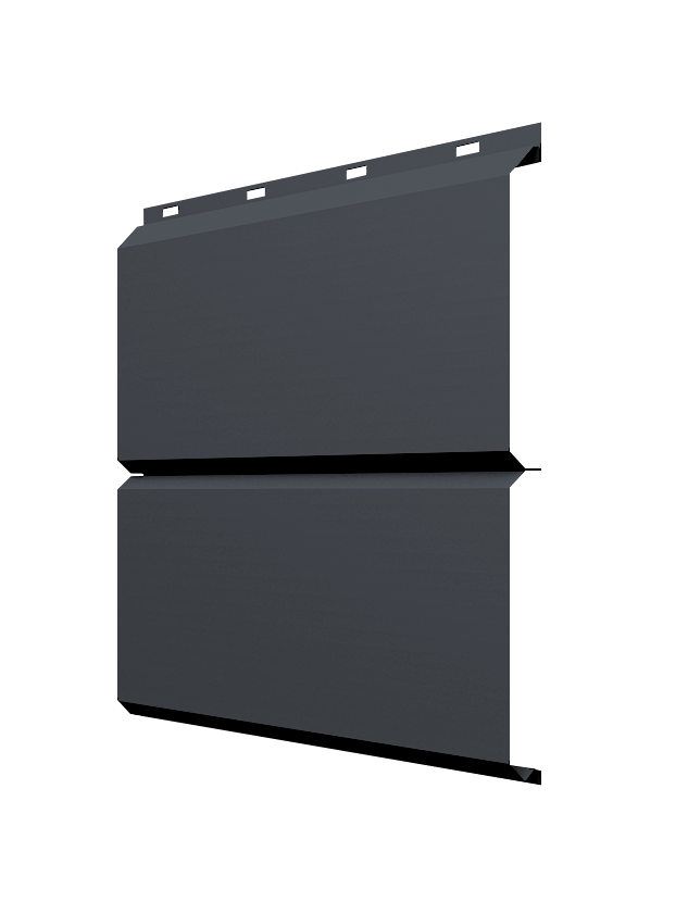 ЭкоБрус новый Grand Line 0,45 Drap ТХ двухсторонний с пленкой RAL 7024 мокрый асфальт