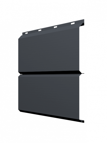 ЭкоБрус новый Grand Line 0,45 Drap ТХ двухсторонний с пленкой RAL 7024 мокрый асфальт