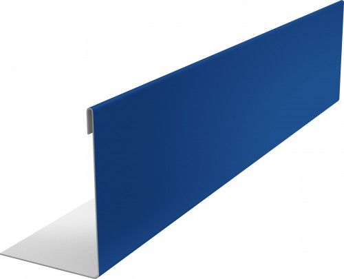 Нащельник 25х35 для забора жалюзи к ламели 125 Техас Grand Line 0,7 ПЭ RAL 5005 сигнальный синий (1,5м)
