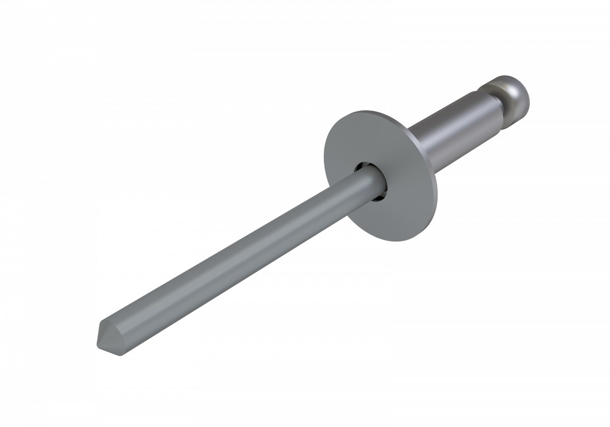 Заклёпка вытяжная Daxmer 4,0х10 (750шт) нерж/нерж RAL 7040