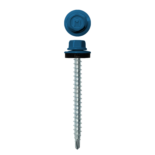 Саморез кровельный Daxmer 4,8х50 RAL 5005 (150) сверло №1