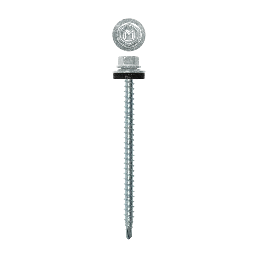 Саморез кровельный Daxmer 4,8х80 (100шт) сверло №1 цинк