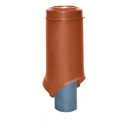 Выход канализации Krovent Pipe-VT 125/100 изолированный h=500, d=100/206мм Кирпичный