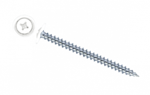 Саморез ПШ 4,2х51 (250шт) шлиц PH2 RAL 9003 (короб)