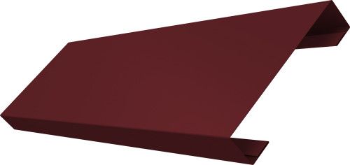 Ламель лицевая 100 забора жалюзи Техас Grand Line 0,45 ПЭ двухсторонний RAL 3005 красное вино