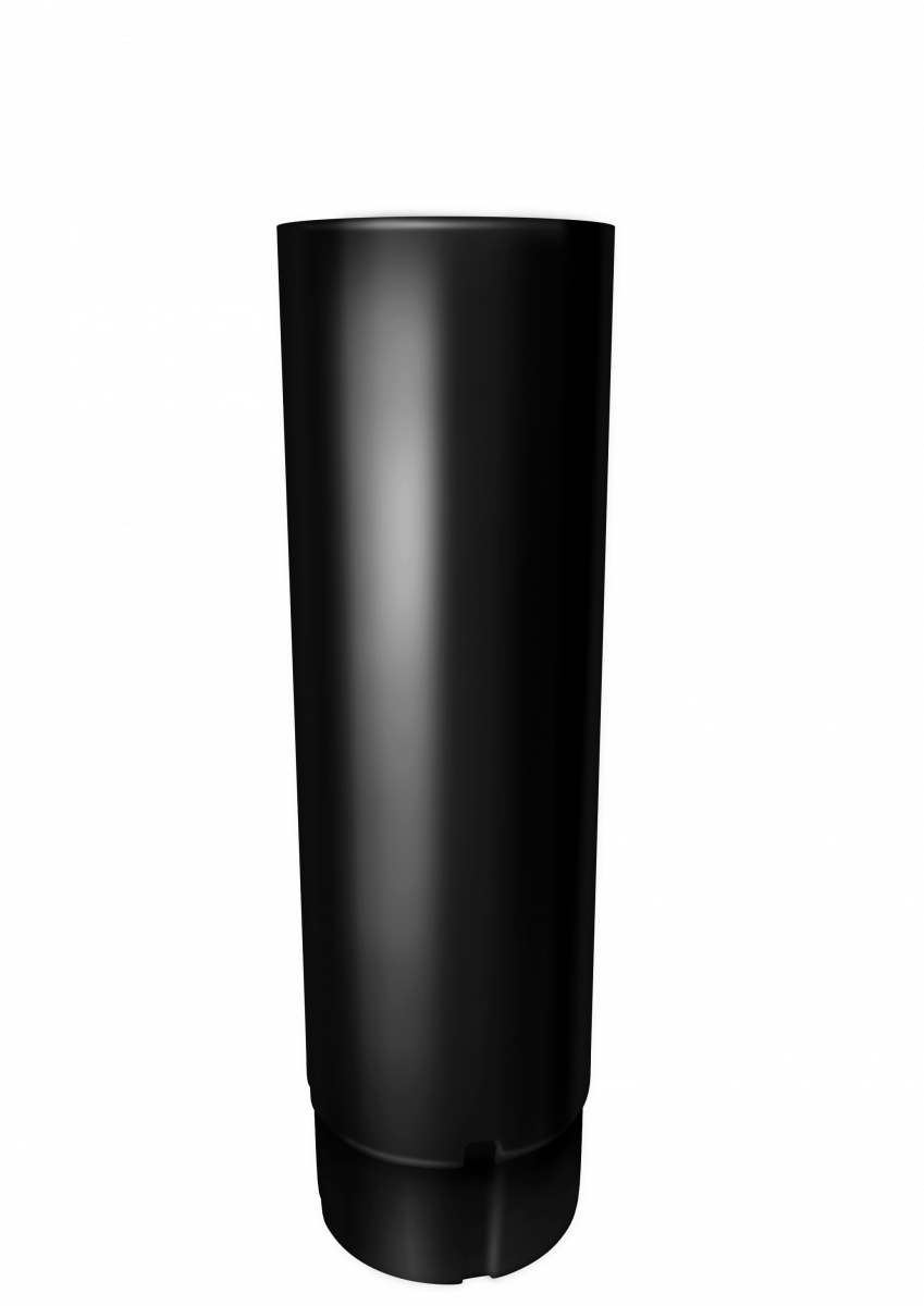 Труба круглая Grand Line ПЭ 90мм 2м RAL 9005