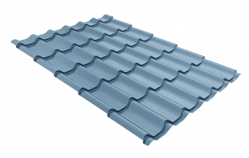 Профиль волновой "Модерн" ("Modern") 0,45 Drap ТХ RAL 5024 пастельно-синий