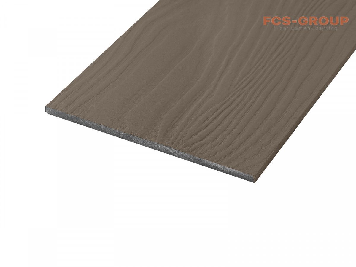 Фиброцементный сайдинг 190х8мм FCSPRO Wood F64 серая глина (3м)
