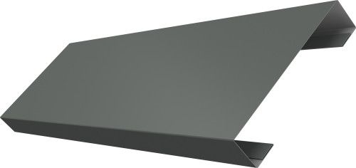 Ламель лицевая 100 забора жалюзи Техас Grand Line 0,45 ПЭ RAL 7005 мышино-серый