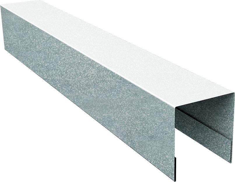 Планка боковая для забора из сайдинга Блок-хаус новый Grand Line 0,4 Zn (3м)