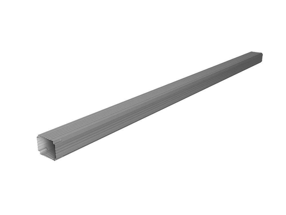 Труба гофрированная Vortex в2 76х102х3000мм RAL 7004 сигнальный серый