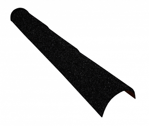 Конек полукруглый тройной для композитной черепицы Grand Line черный кофе (1,16м)