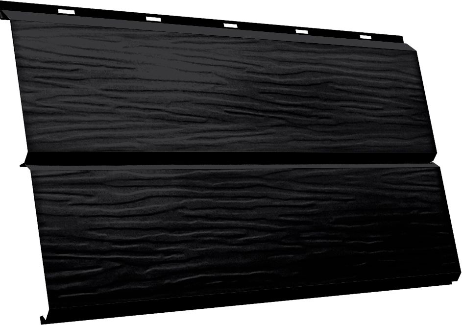 ЭкоБрус 3D Grand Line 0,45 Drap с пленкой RAL 9005 черный