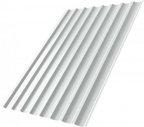 Профнастил С20B Grand Line 0,5 ПЭ слим RAL 9003 сигнальный белый