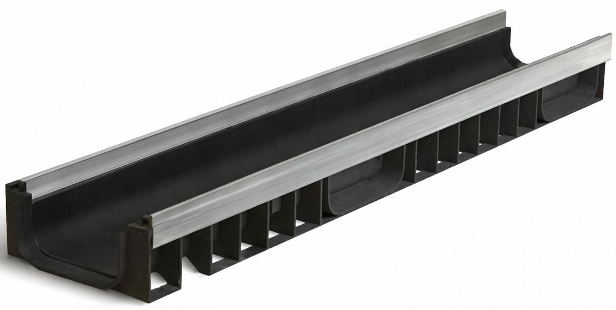 Лоток водоотводный пластиковый Aquastok Profi DN150 H97 E600 (1150)