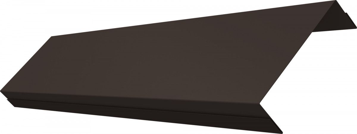 Ламель обратная 100 забора жалюзи Техас Grand Line 0,45 Drap ТХ двухсторонний RR 32 темно-коричневый