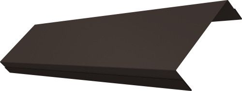 Ламель обратная 100 забора жалюзи Техас Grand Line 0,45 Drap ТХ двухсторонний RR 32 темно-коричневый